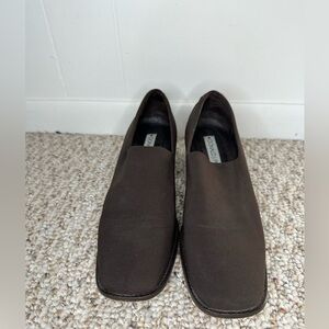 Donald Pliner AAA Black Silk Elastic Black Calf shoe